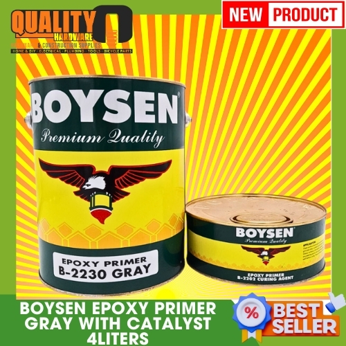 Boysen Epoxy Primer Gray with Curing Agent B-2202 (4liters) - Quality ...