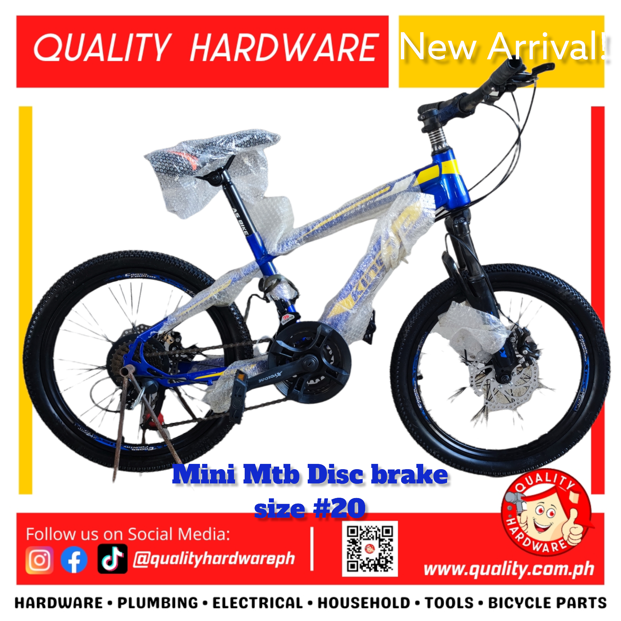 Mini Mtb 20 disc brake front and back Quality Hardware